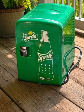 Sprite Mini Fridge Green Retro Cooler